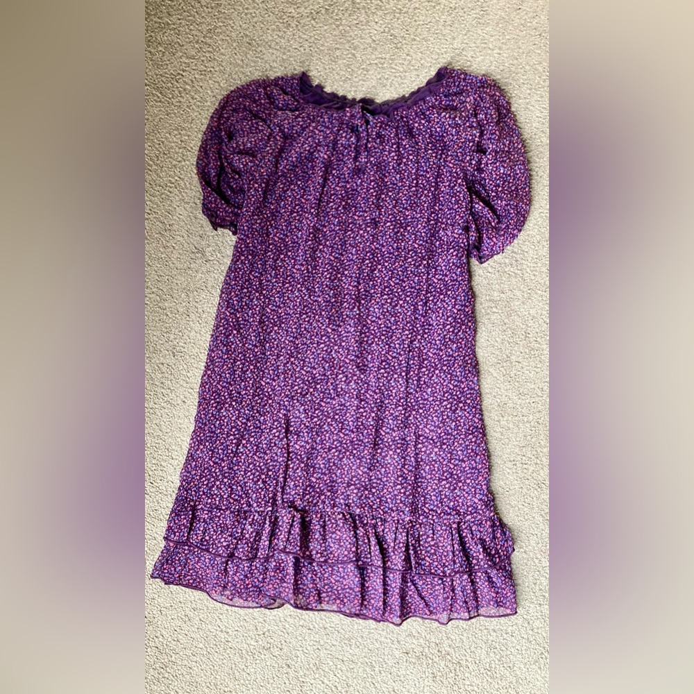 Purple Floral Dress